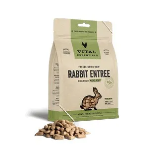 5.5oz Vital Essentials Freeze Dried Rabbit Mini Nibs - Astro Sale